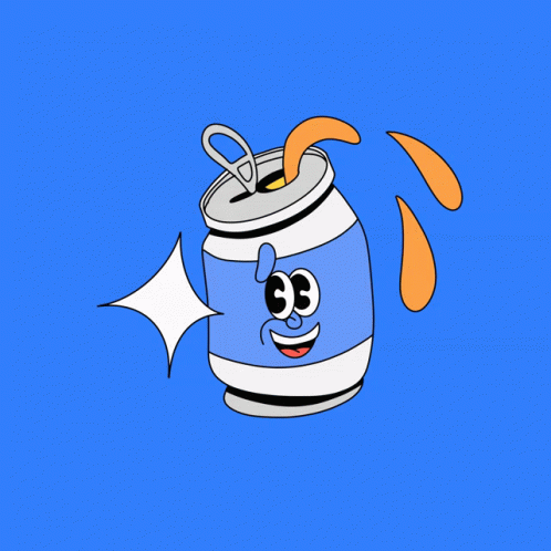 a cartoon image of a gas can with a happy face