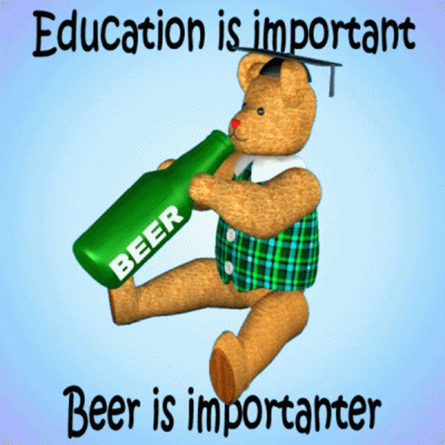 an image of a stuffed bear holding a beer