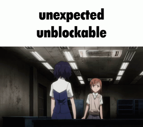 a girl stands next to another girl in a courtroom and says unexpected unblockable