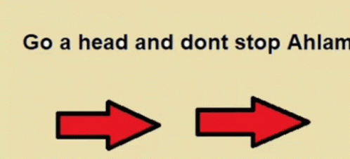 there are two arrows going toward the right of the image