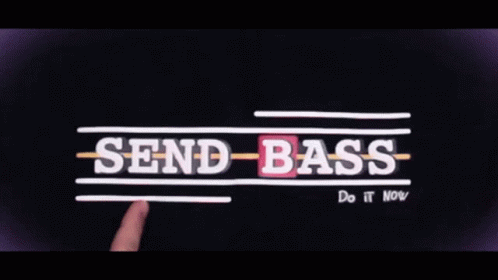 the message send - bass on a computer screen