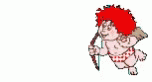 a white and blue troll with two red hair