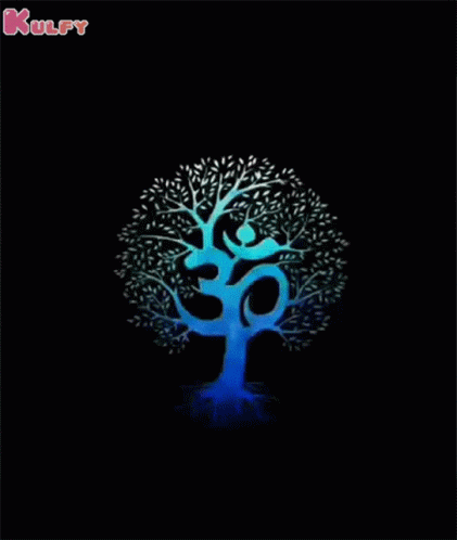 the tree with the symbol of yoga