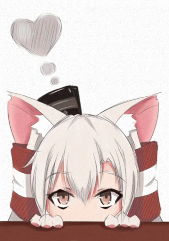 a girl with white hair wearing blue eyes, an anime bow and ears with ears, next to the word anime above it is a book