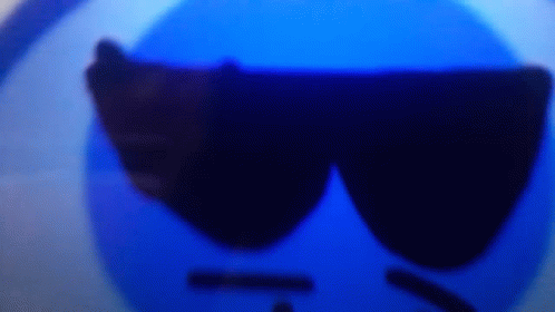 a smiley face with sunglasses on top