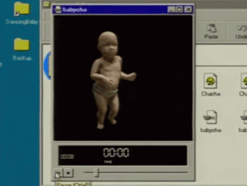 a computer screen showing the interface of an infant