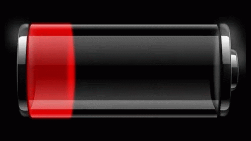 a cell phone battery showing the blue stripe on top