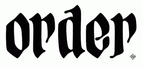 an old english font is shown in this black and white po