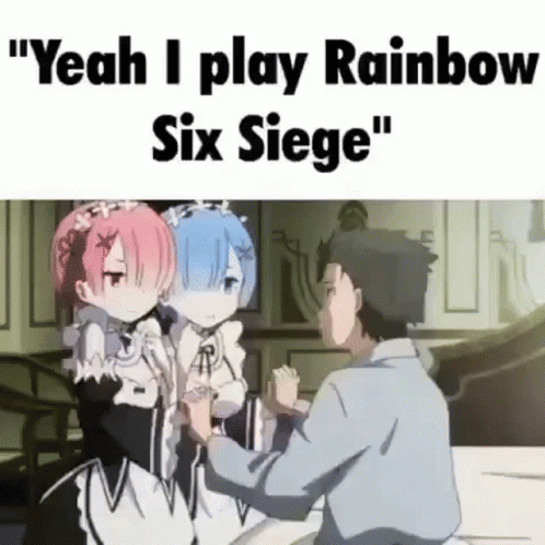 an anime advertises someone who is playing rainbow