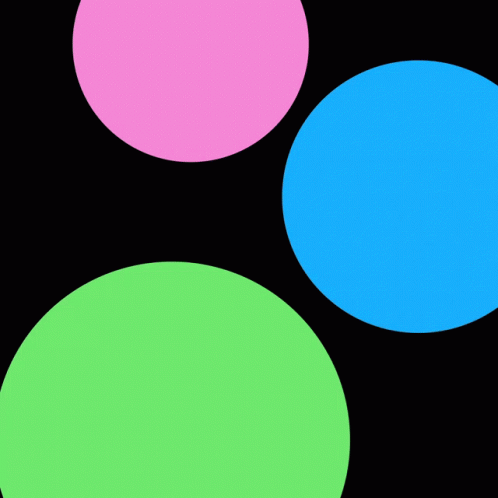 two green, one yellow and one purple dots