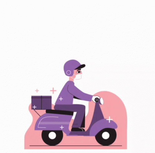 a person on a motor scooter has an image of a person on the back