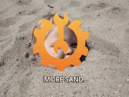 there is a music logo hidden inside a sand hole