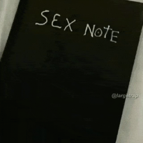 there is a sex note on a sign