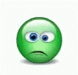 a green round character with two bulging eyes