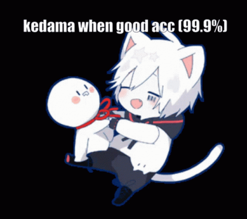 an anime picture has the words'keldanna when good act 99 9 % % '