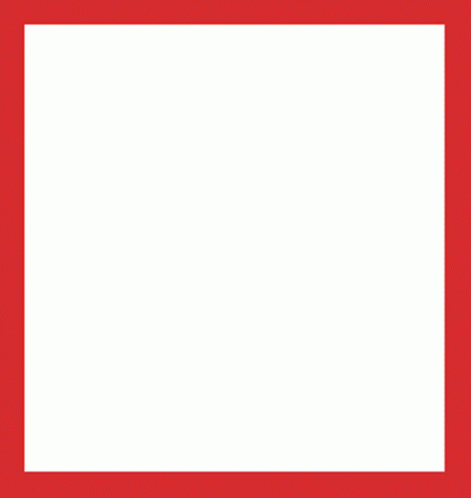 an empty white square frame with a small blue border