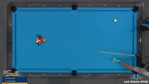 two people playing an old school pool game