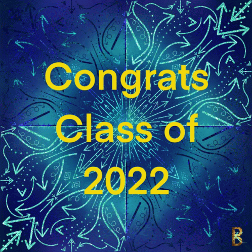 the congratulation poster for class of 2012