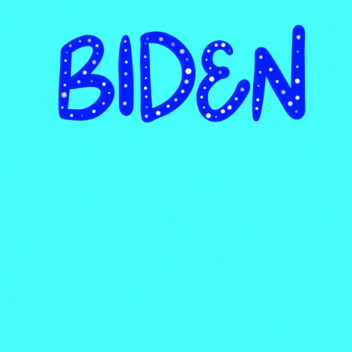 a yellow and orange background with the word biden