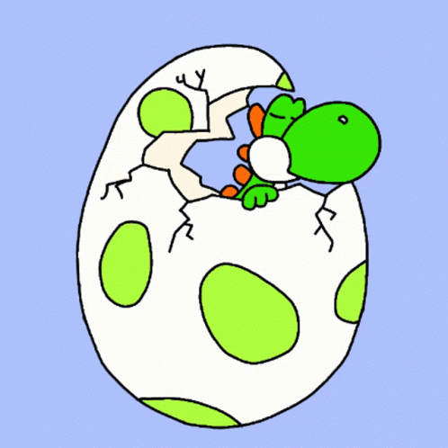 an image of an egg with a lizard in it