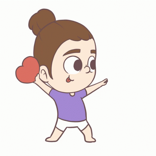 cartoon character with an angry expression, showing off one of the gestures