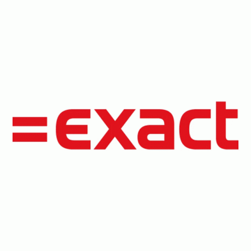 the logo for an exchange company, with the letter exact