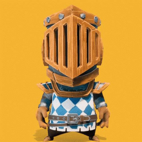 a 3d illustration of a blue armor with two silver spikes