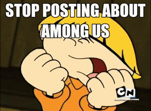 a cartoon image with an image saying stop posting about