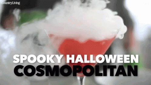 the cover for a spooky halloween cocktail