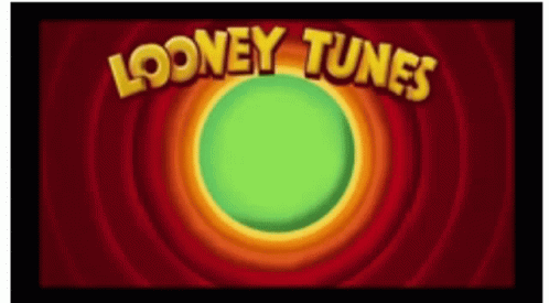 the title screen for looney tunes, which is now on display