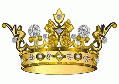the tiara, in blue and white