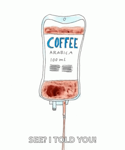 coffee arabica poster with a blue watercolor paint