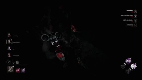 a black picture with some strange items on it