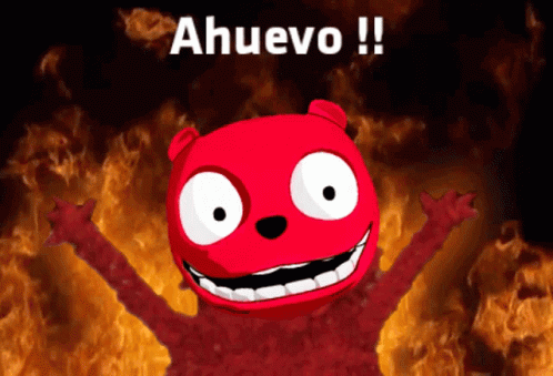 an emotet holding the words ahuevo in spanish