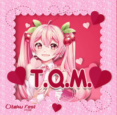 an anime avatar with the words q m written in front