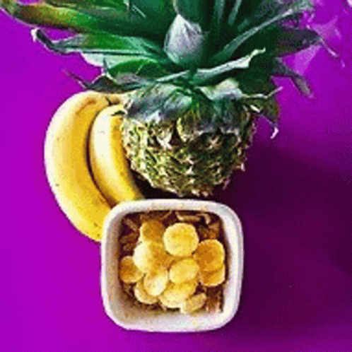 there is an image of a pineapple in a bowl