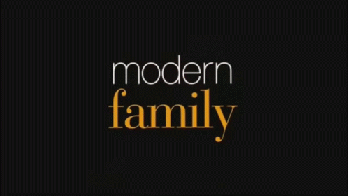 the modern family on a black background