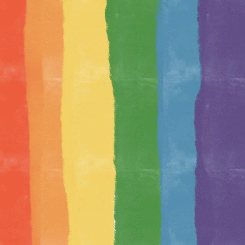 a rainbow of bright blue, pink, orange, green and purple stripes