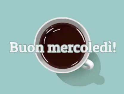 there is a coffee cup that reads buon mercheli