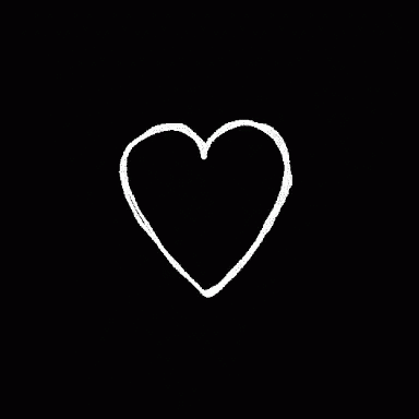 an image of heart drawn in white over black background