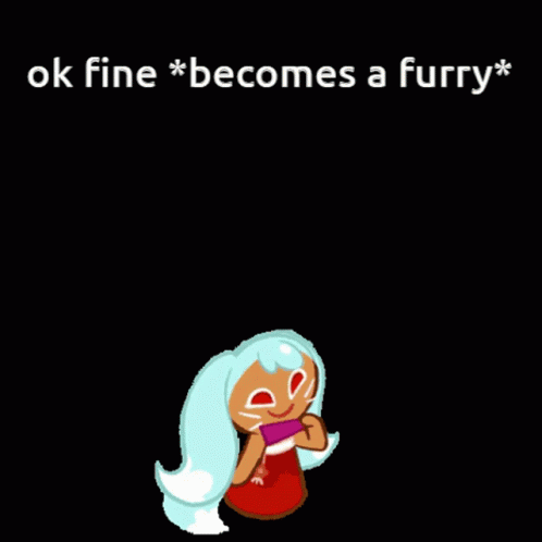 i look fine becomes a furry character