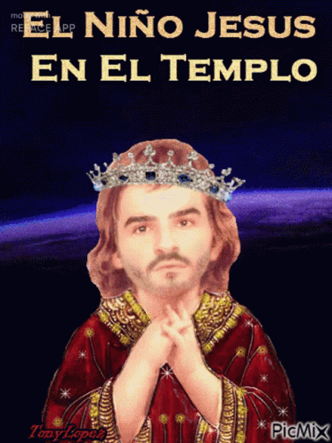 the cover of the album el nio jesus en el templo