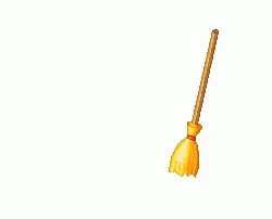a broom is laying on the floor with its tip extended