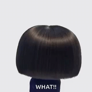 the back of a person's head in an animation avatar
