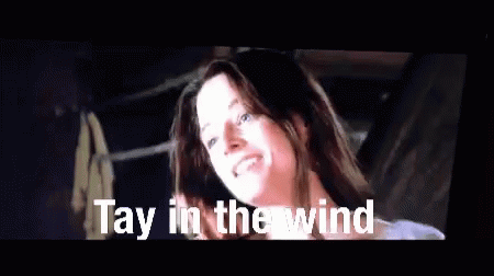 a person that has the words'pay in the wind '