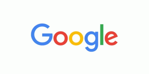 the google logo is shown in rainbow colors