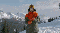 this is an image of a person snowboarding
