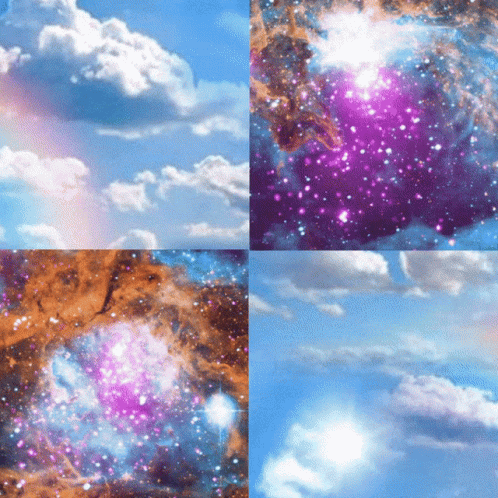 this is some colored space with different pictures