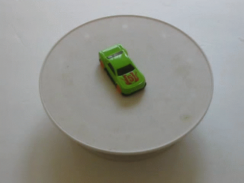 an item on the table is a toy car