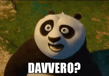a funny panda bear with a caption reading dawero?